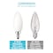 Luxrite B11 LED Light Bulbs 5W (60W Equivalent) 450LM 2700K Warm White Dimmable E12 Candelabra Base 24-Pack LR21562-24PK - alternate 5